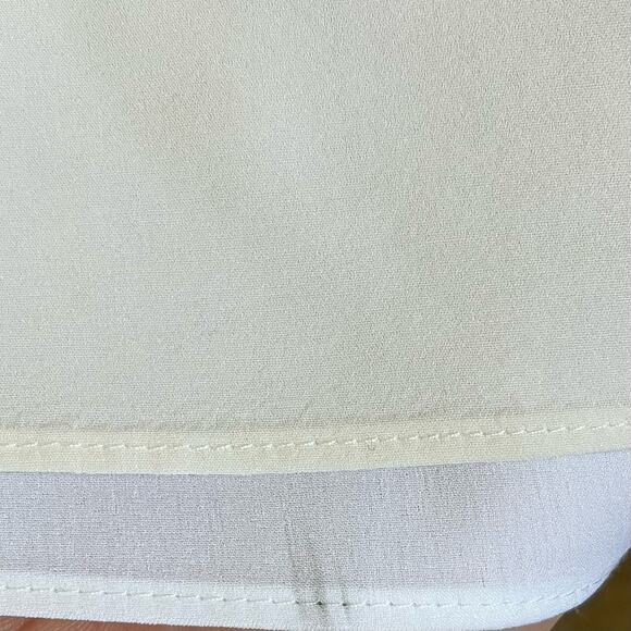 Alice + Olivia Off White Ruffle Off Shoulder Dress Size Large - Picture 3 of 5